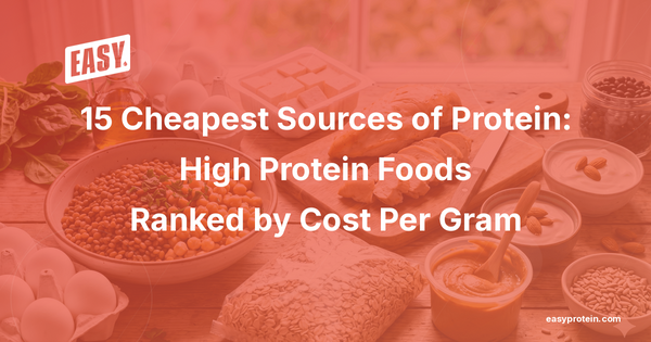 15 Cheapest Sources of Protein: High Protein Foods Ranked by Cost Per Gram