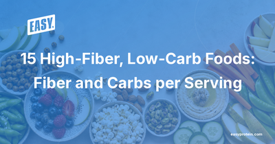 15 High-Fiber, Low-Carb Foods: Fiber and Carbs per Serving