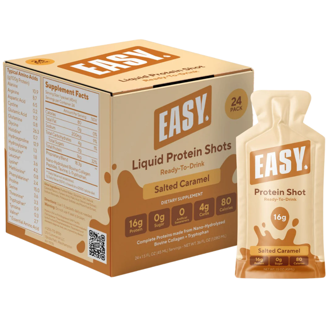 Easy Protein - Liquid Collagen Protein Shots - Salted Caramel