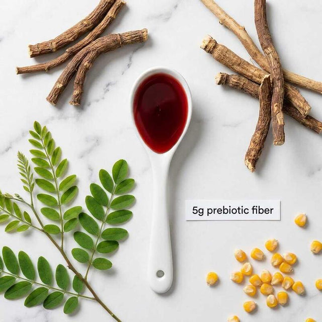 Spoon with prebiotic fiber and natural ingredients